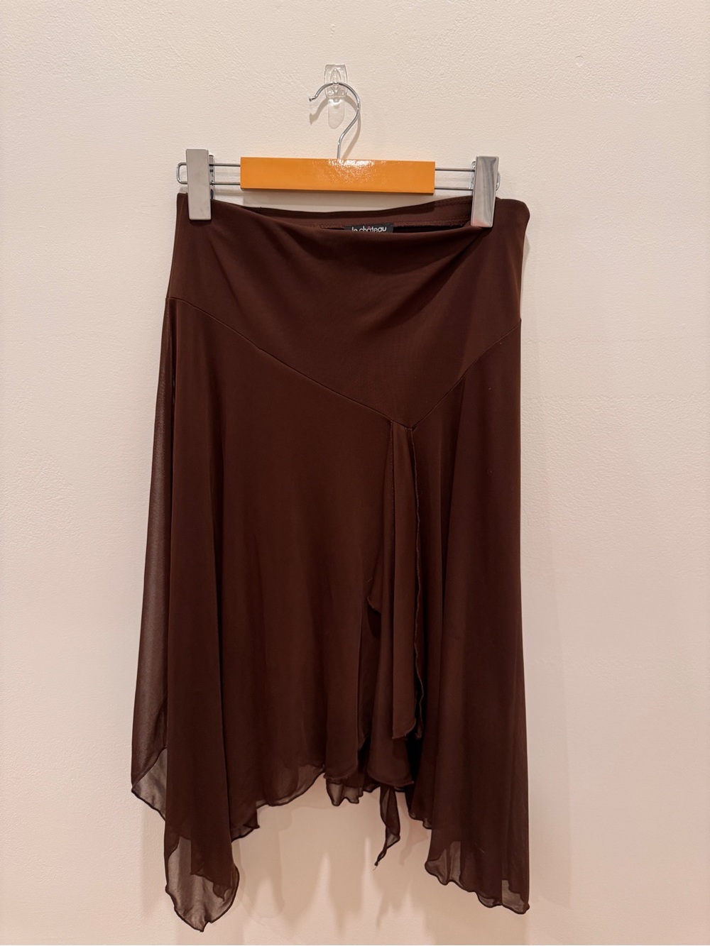 vintage le chateau brown mesh fairy core skirt!